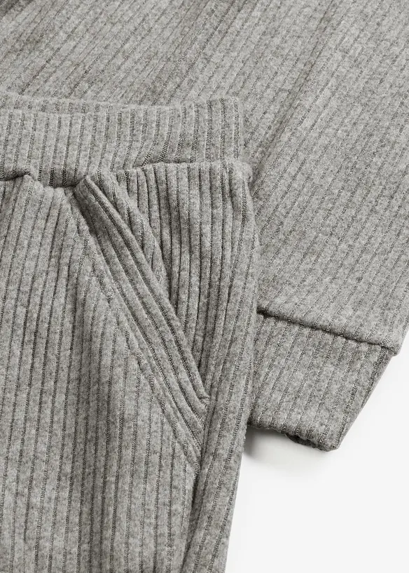 Loungewear Hausanzug aus weicher Rippe, oversized, bonprix