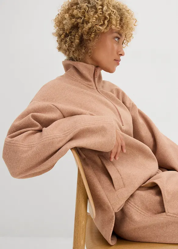 Oversize Pullover in Wolloptik, bonprix