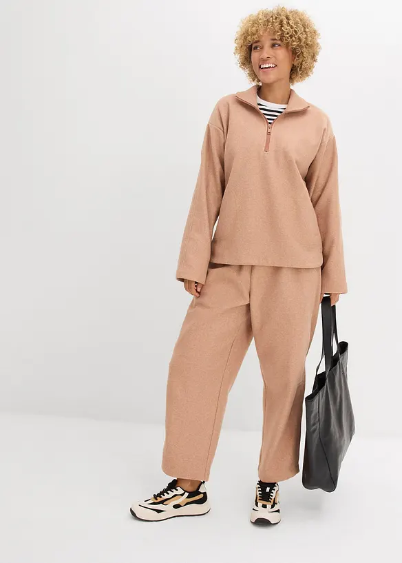 Oversize Pullover in Wolloptik, bonprix
