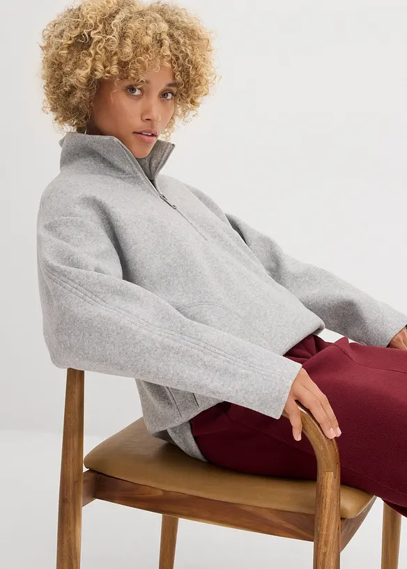 Pull oversize aspect laine, bonprix