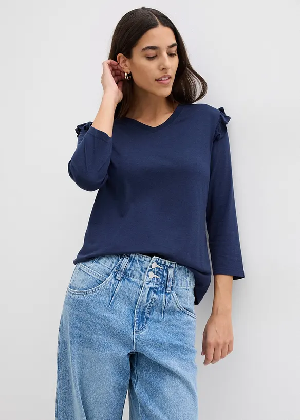 T-shirt en jersey coton et viscose, bonprix
