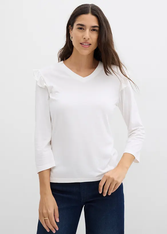 Jersey-Shirt aus Baumwollmix, bonprix
