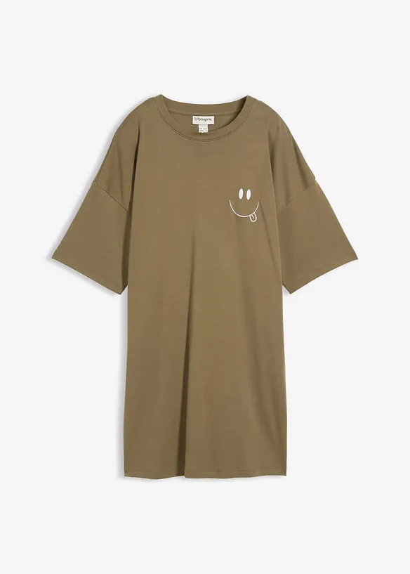 Oversize-Longshirt aus reiner Bio-Baumwolle, bonprix