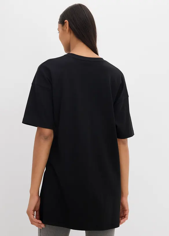 T-shirt long et oversize 100% coton, bonprix