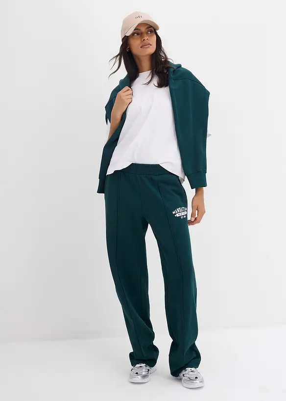 Pantalon en molleton 100% coton, bonprix