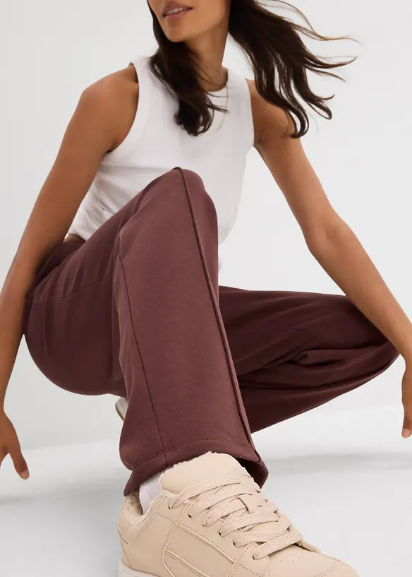 Pantalon en molleton 100% coton, bonprix