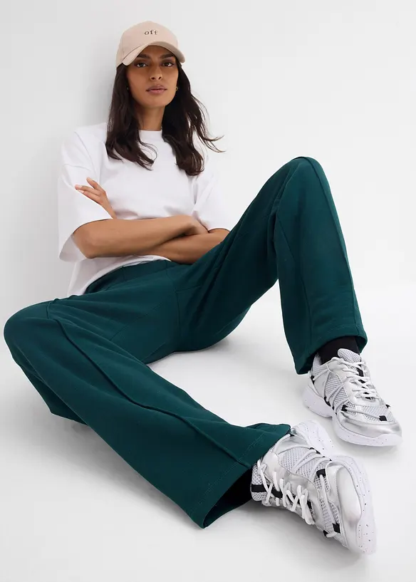 Pantalon en molleton 100% coton, bonprix