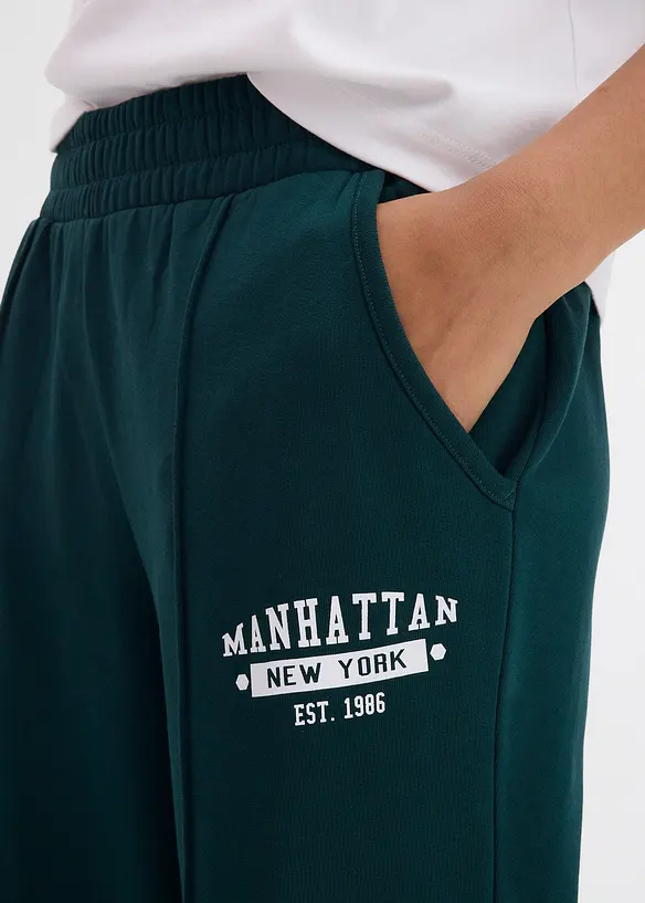 Pantalon en molleton 100% coton, bonprix