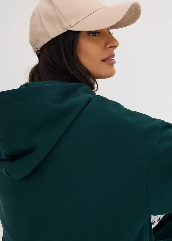 Sweat oversize à capuche 100% coton, bonprix