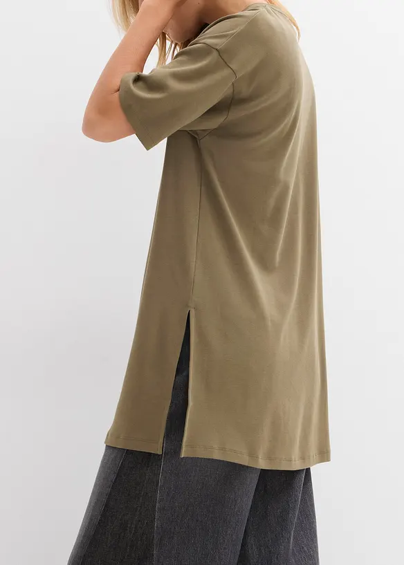 Oversize-Longshirt aus reiner Bio-Baumwolle, bonprix