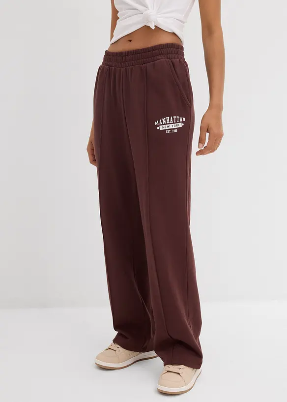 Pantalon en molleton 100% coton, bonprix