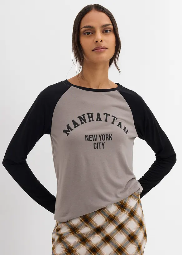 T-shirt manches longues en jersey, bonprix