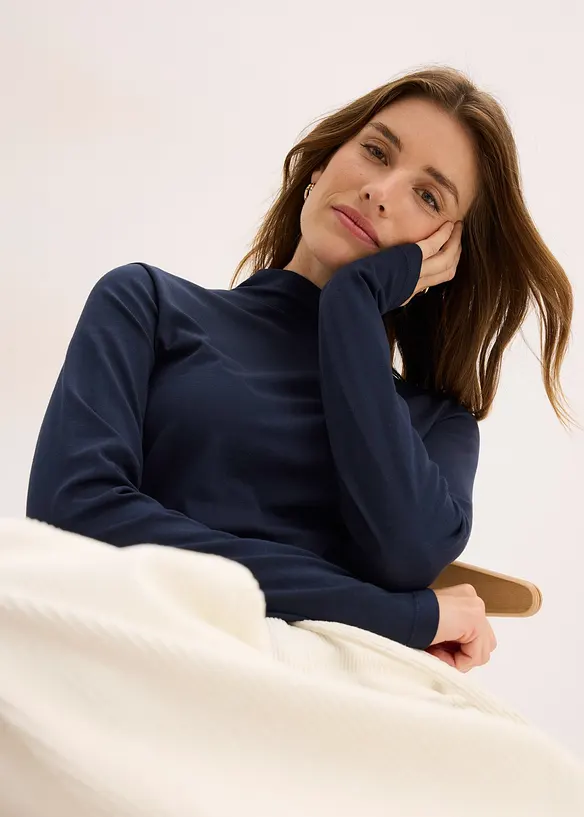 Figurbetontes Langarmshirt, bonprix