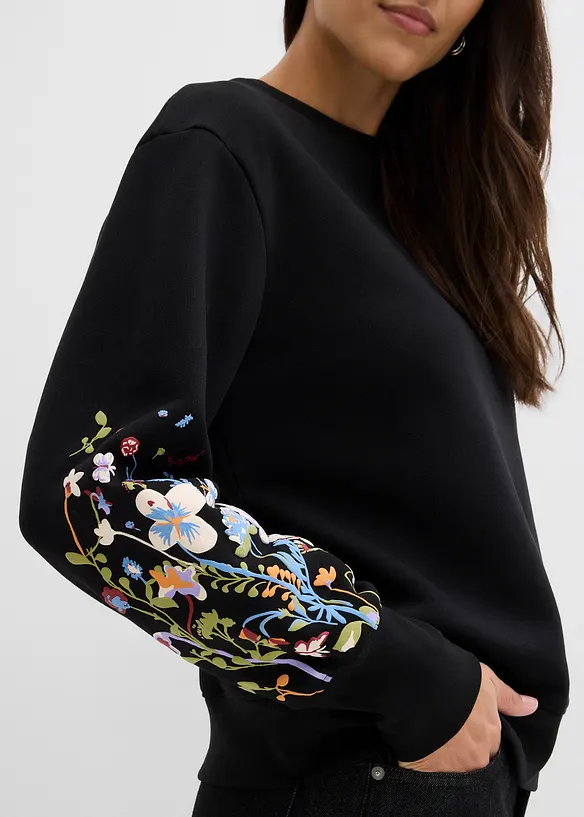 Sweat en coton mélangé, bonprix