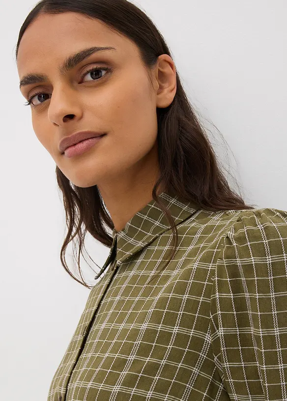Robe-chemise à carreaux, bonprix