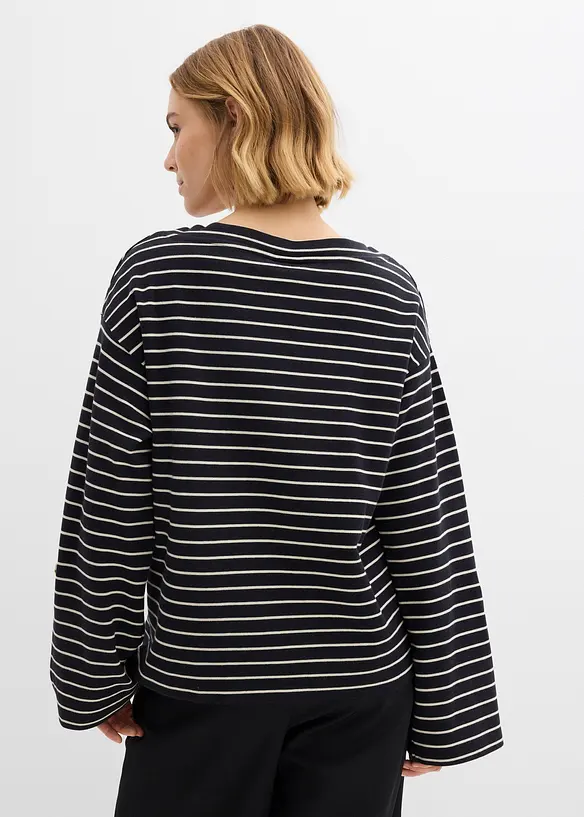 Sweat oversize 100% coton, bonprix