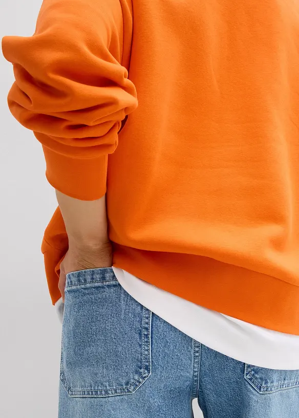 Oversize-Sweatshirt aus Baumwoll-Mix, bonprix
