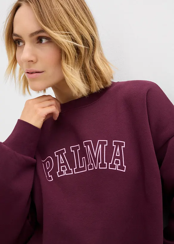 Oversize-Sweatshirt aus Baumwoll-Mix, bonprix