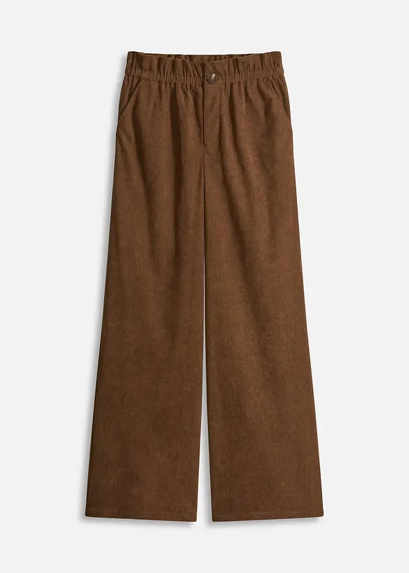 Cordhose mit weitem Bein, bonprix