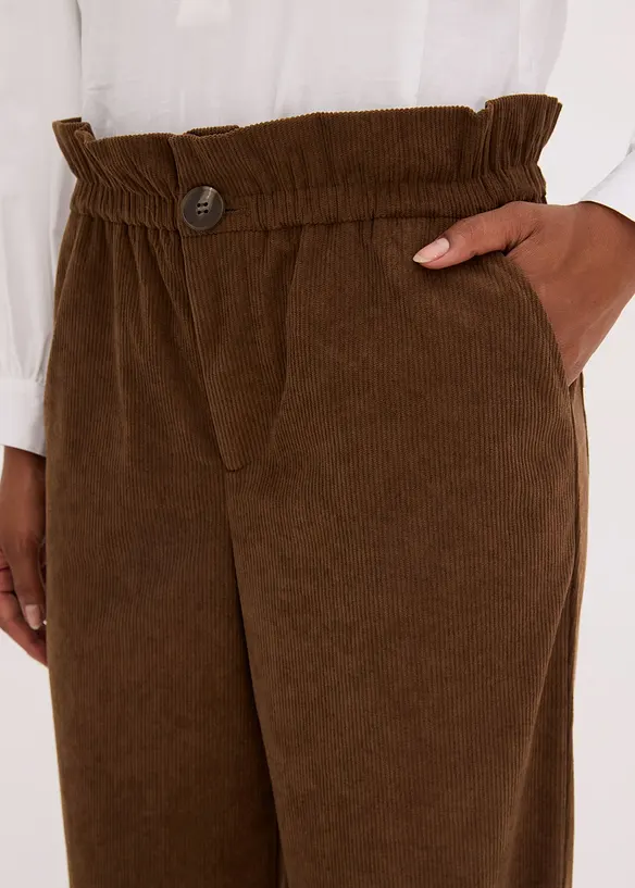 Cordhose mit weitem Bein, bonprix