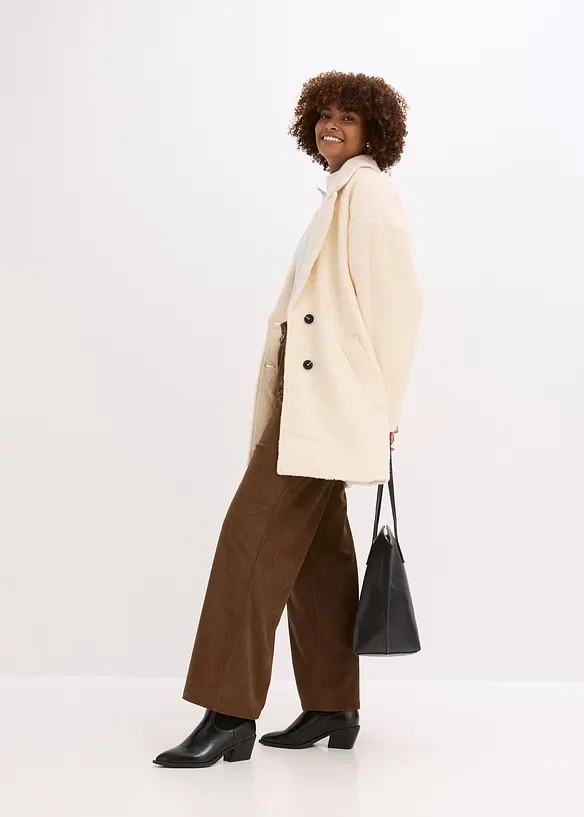 Cordhose mit weitem Bein, bonprix