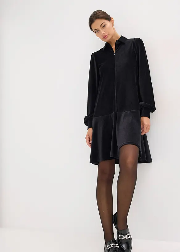 Robe courte en velours côtelé, bonprix