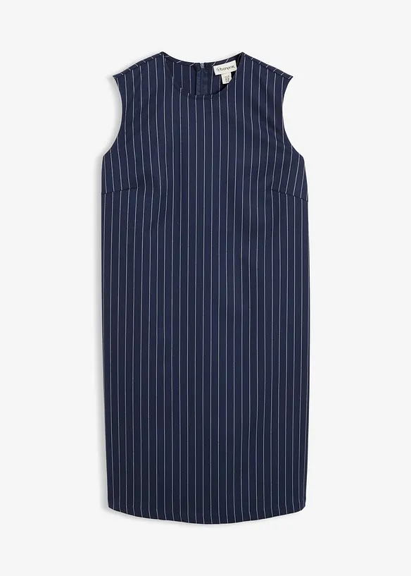 Nadelstreifen Minikleid aus Viskose-Mix, bonprix