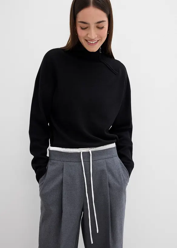 Weite Hose aus Viskose-Mix, bonprix
