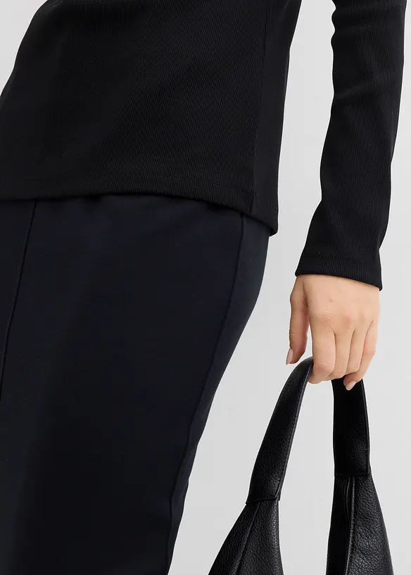 Geripptes Langarmshirt, bonprix