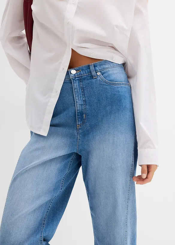 Baggy-Jeans High Waist, bonprix