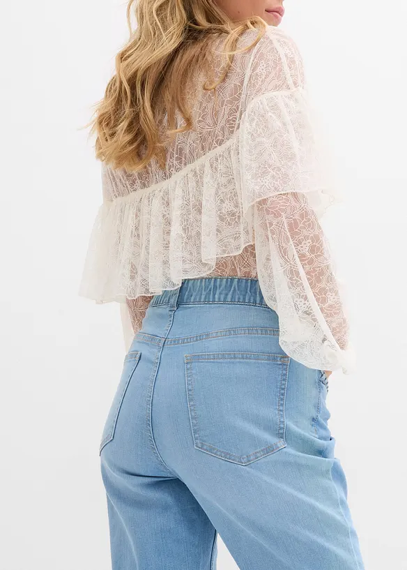 Straight-Jeans High Waist mit Taschendetails, bonprix