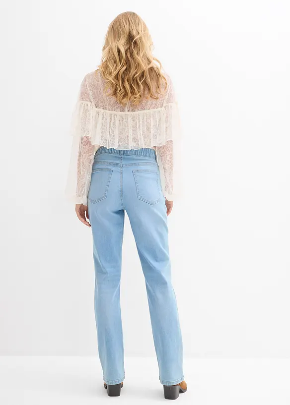 Straight-Jeans High Waist mit Taschendetails, bonprix