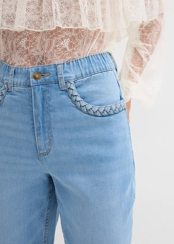 Straight-Jeans High Waist mit Taschendetails, bonprix