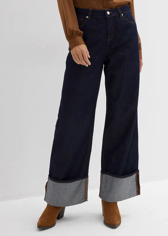 Jean baggy taille mi-haute, bonprix