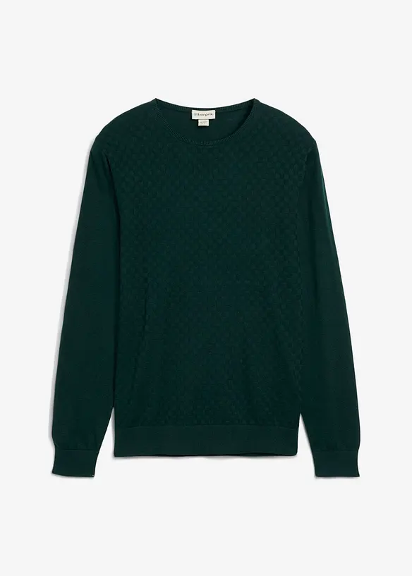 Pull en fine maille avec laine mérinos, bonprix