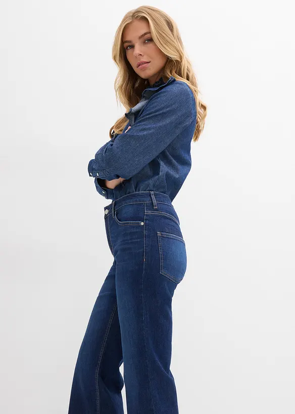 Flared-Jeans Mid Waist, bonprix
