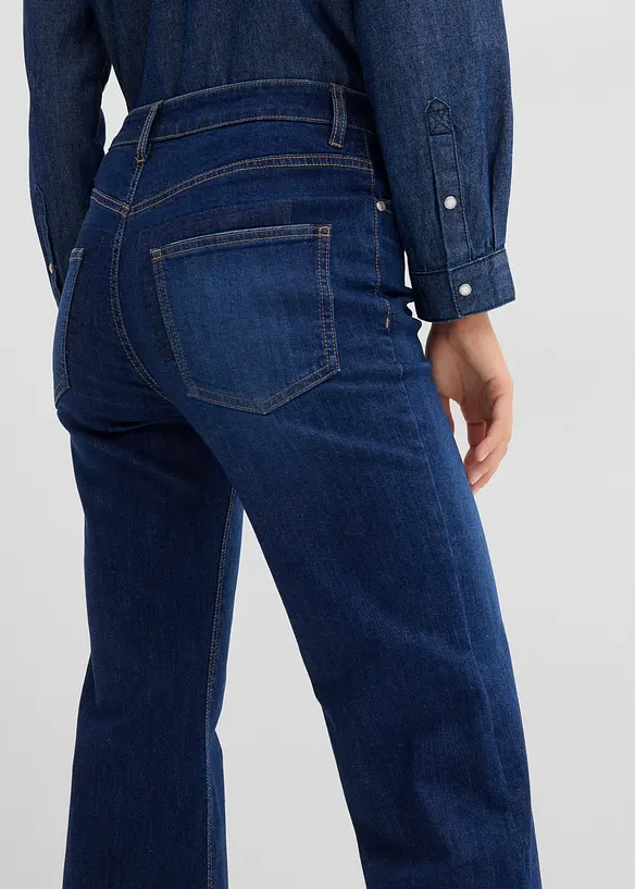 Flared-Jeans Mid Waist, bonprix
