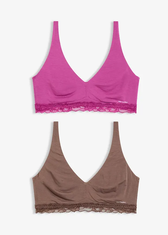 Feel Comfort Bralette aus softem Modal (2er Pack), bonprix