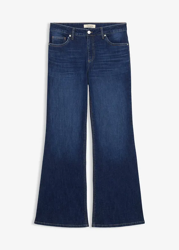Flared-Jeans Mid Waist, bonprix
