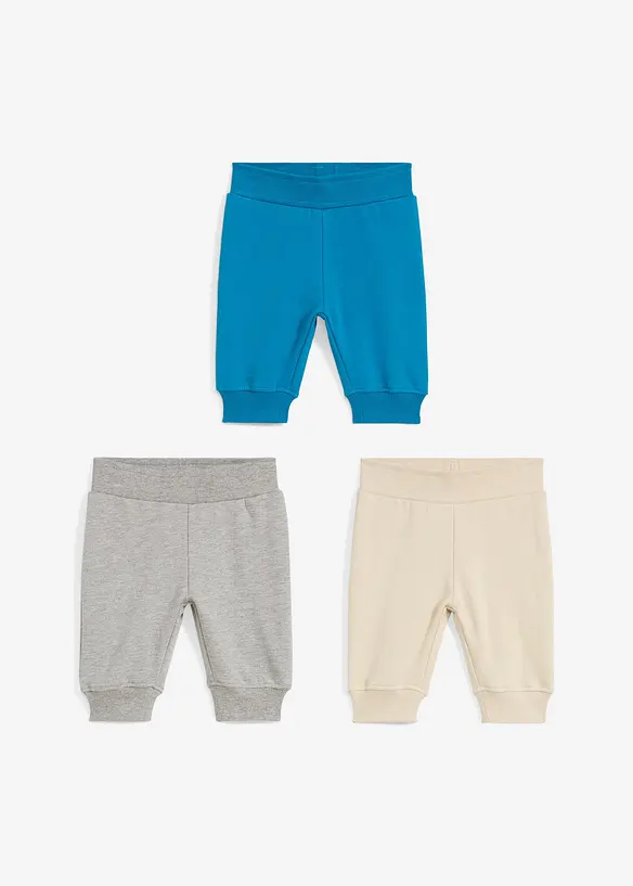 Lot de 3 pantalons en molleton, bonprix