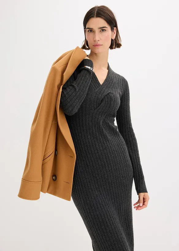 Robe pull contenant de la laine, bonprix