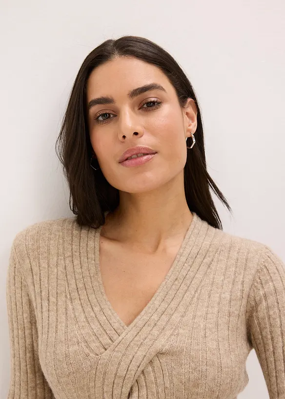 Robe pull contenant de la laine, bonprix