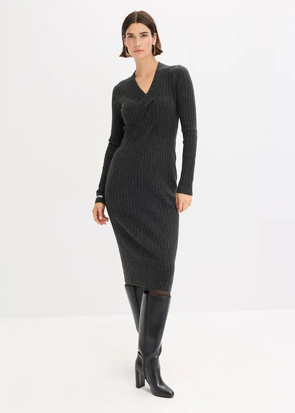 Robe pull contenant de la laine, bonprix