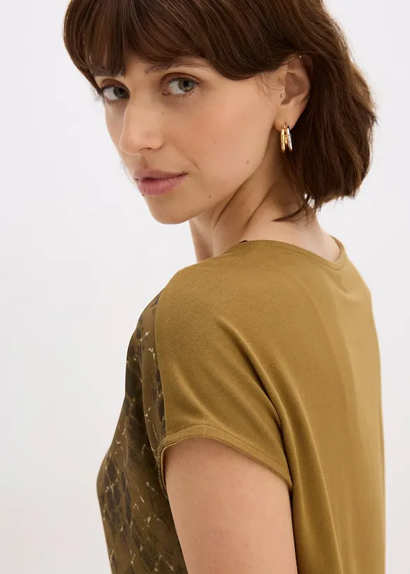 Shirt aus Web-Mix, bonprix