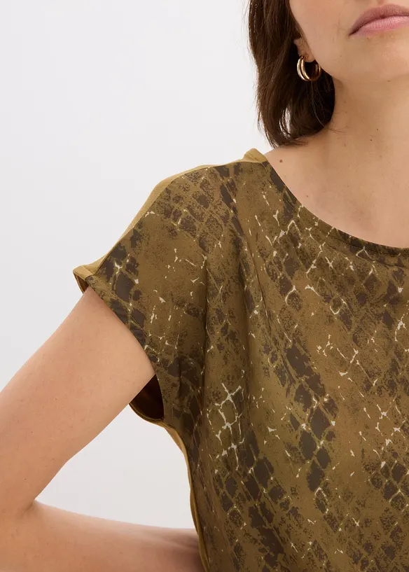 Shirt aus Web-Mix, bonprix