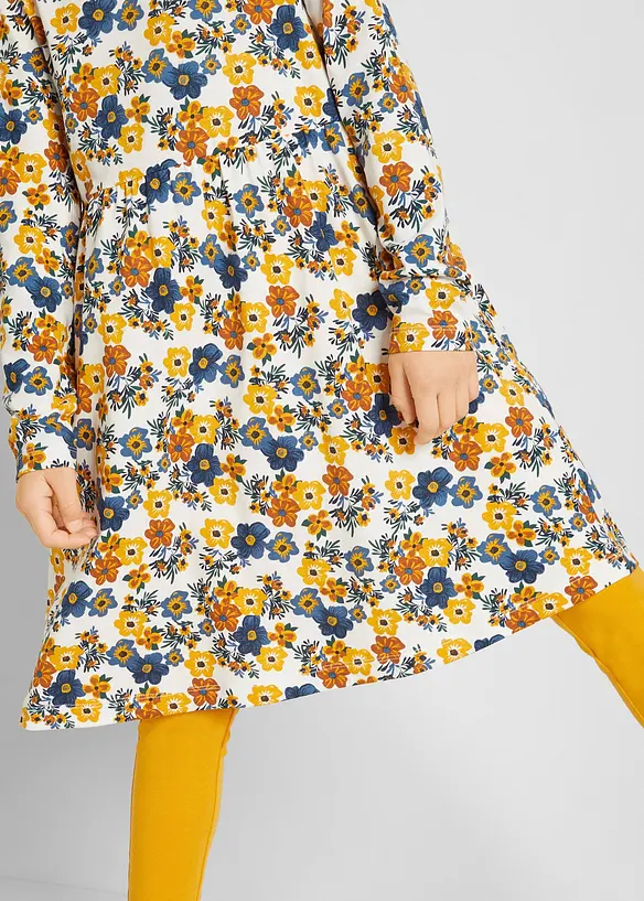 Jerseykleid (2er Pack) aus reiner Bio-Baumwolle, bonprix