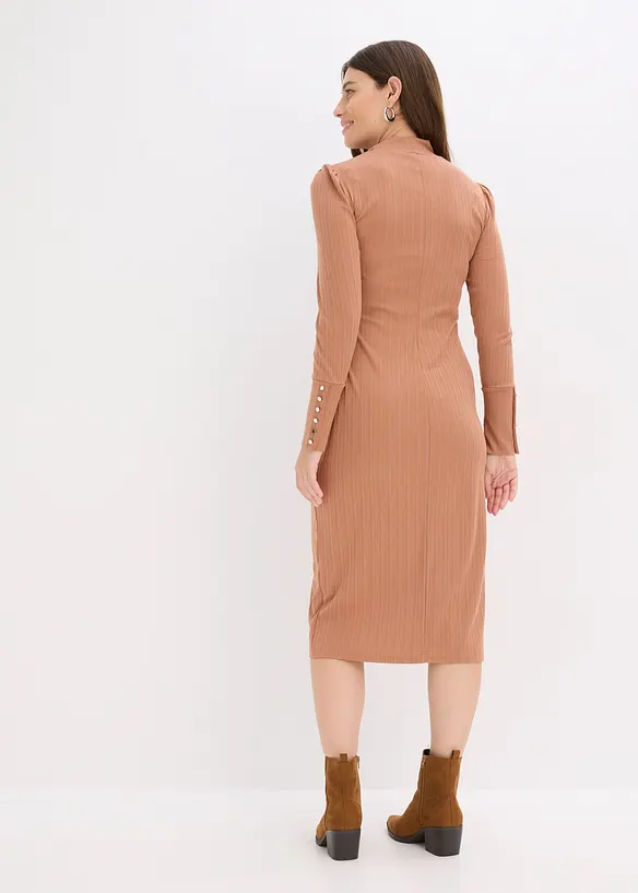 Robe en jersey côtelé, bonprix