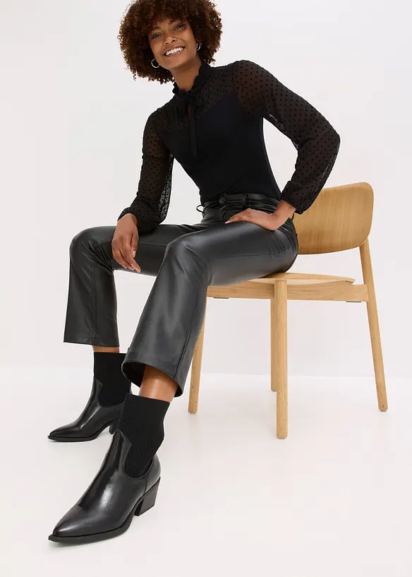 Lederimitat-Hose, bonprix