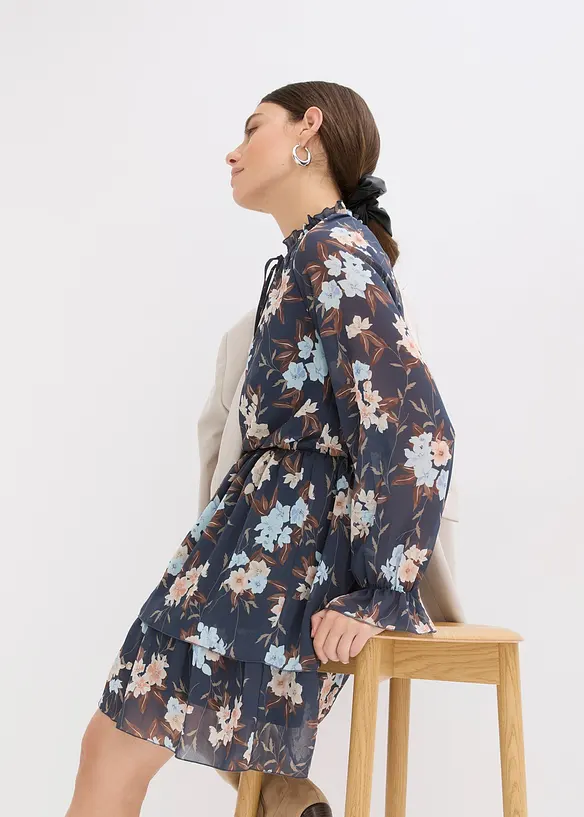 Robe en voile imprimé, bonprix