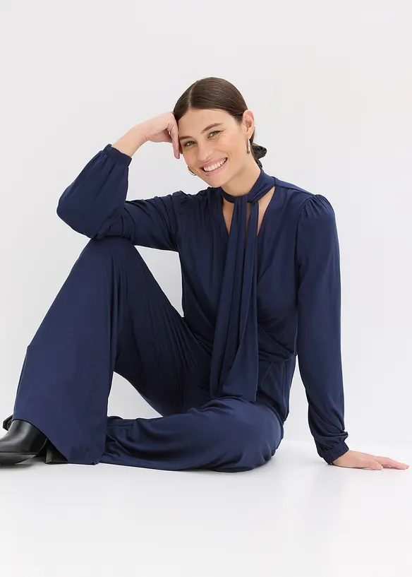 Jumpsuit aus fließendem Viskose-Mix, bonprix